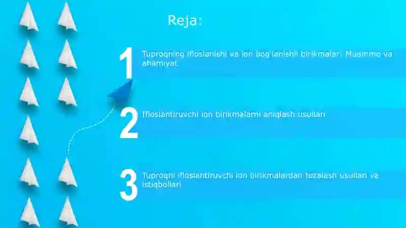 Tuproqning ifloslanishi va ion bog‘lanishli birikmalar: Muammo va ahamiyat 2