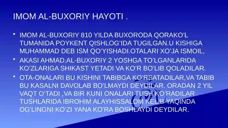 IMOM AL-BUXORIY MAJMUASI 2