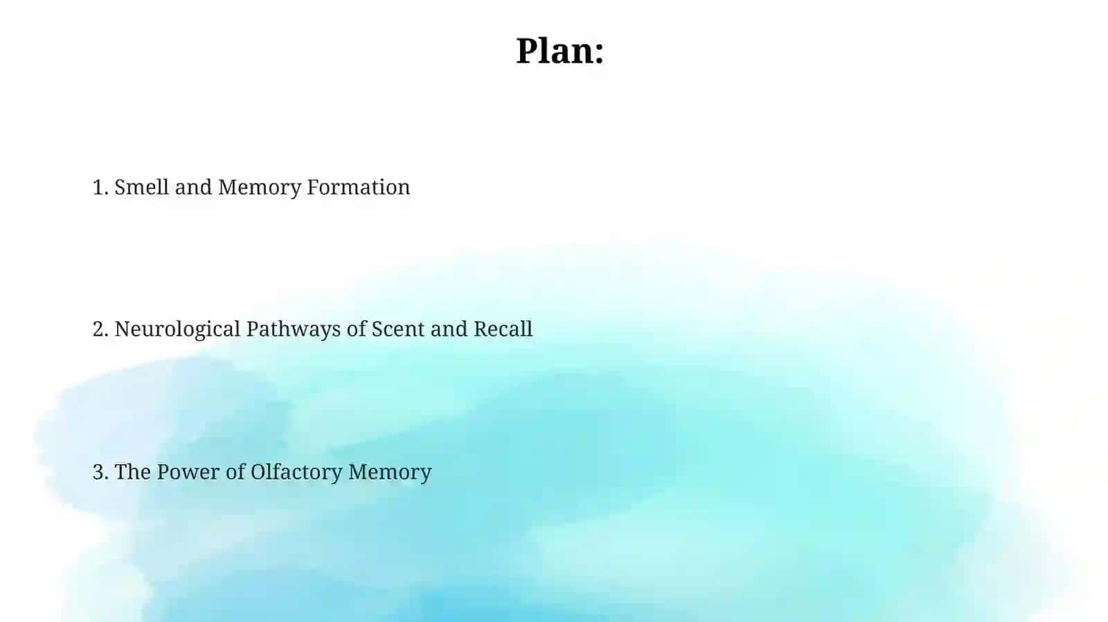 Memory and Smell 2