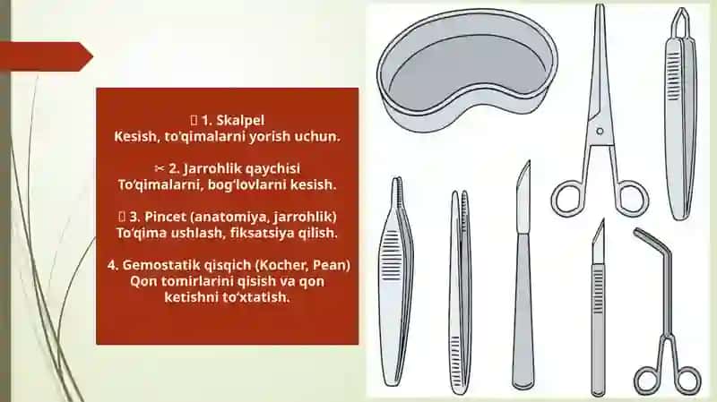 XIRURGIYA VA REANIMATSIYA BO’LIMLARI ASOSIY JIHOZ VA ANJOMLARI; BEMORLARDA YOTOQ YARALARINGING  OLDINI OLISH 2