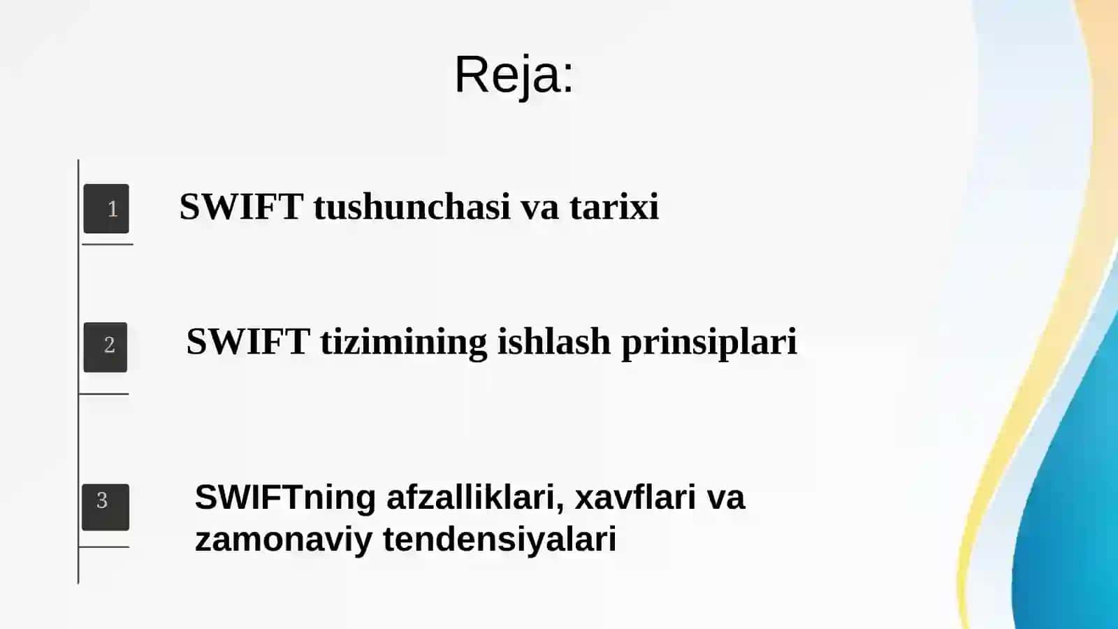 SWIFT to‘lov tizimi 2