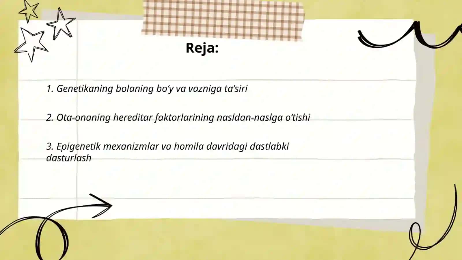 Bolalarning o'sishini belgilovchi omillar (genetik, atrof-muhit, endokrin va asab tizimining roli) 2