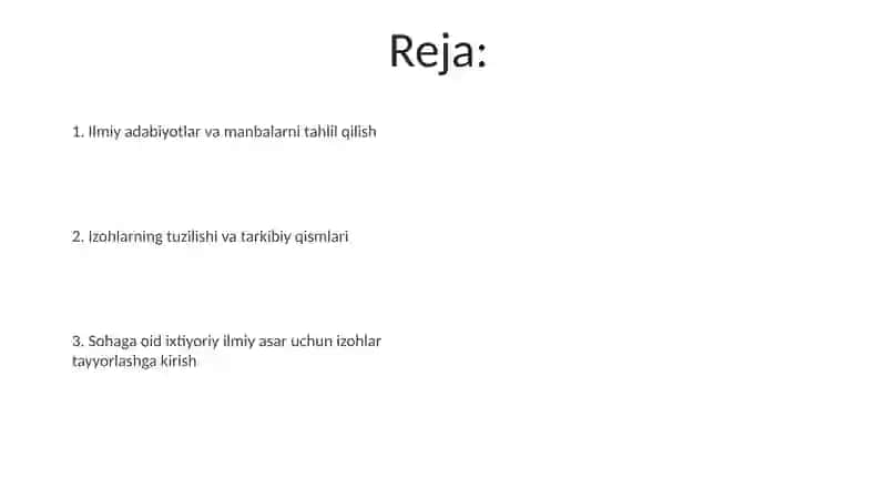 Sohaga oid ixtiyoriy ilmiy asarga annotatsiya tayyorlash 2