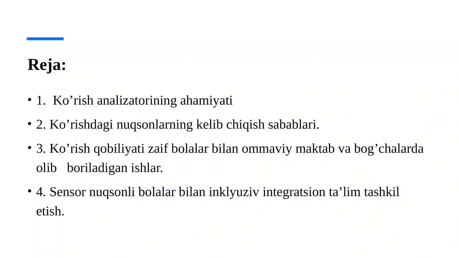 Tiflo psixologiyada bilish jarayonlarining o’rganilishi 2