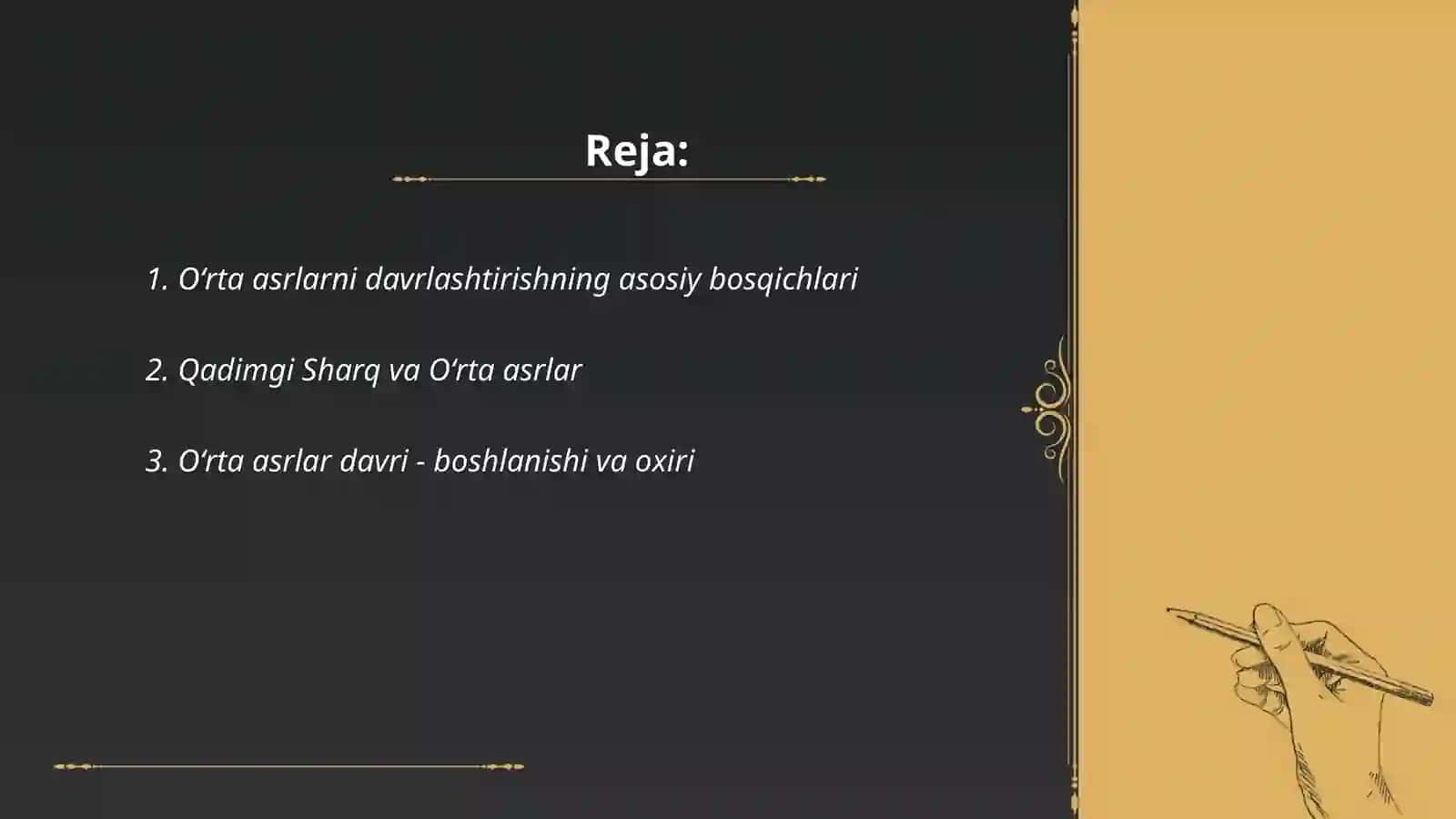 Oʻrta asrlarni davrlashtirish 2