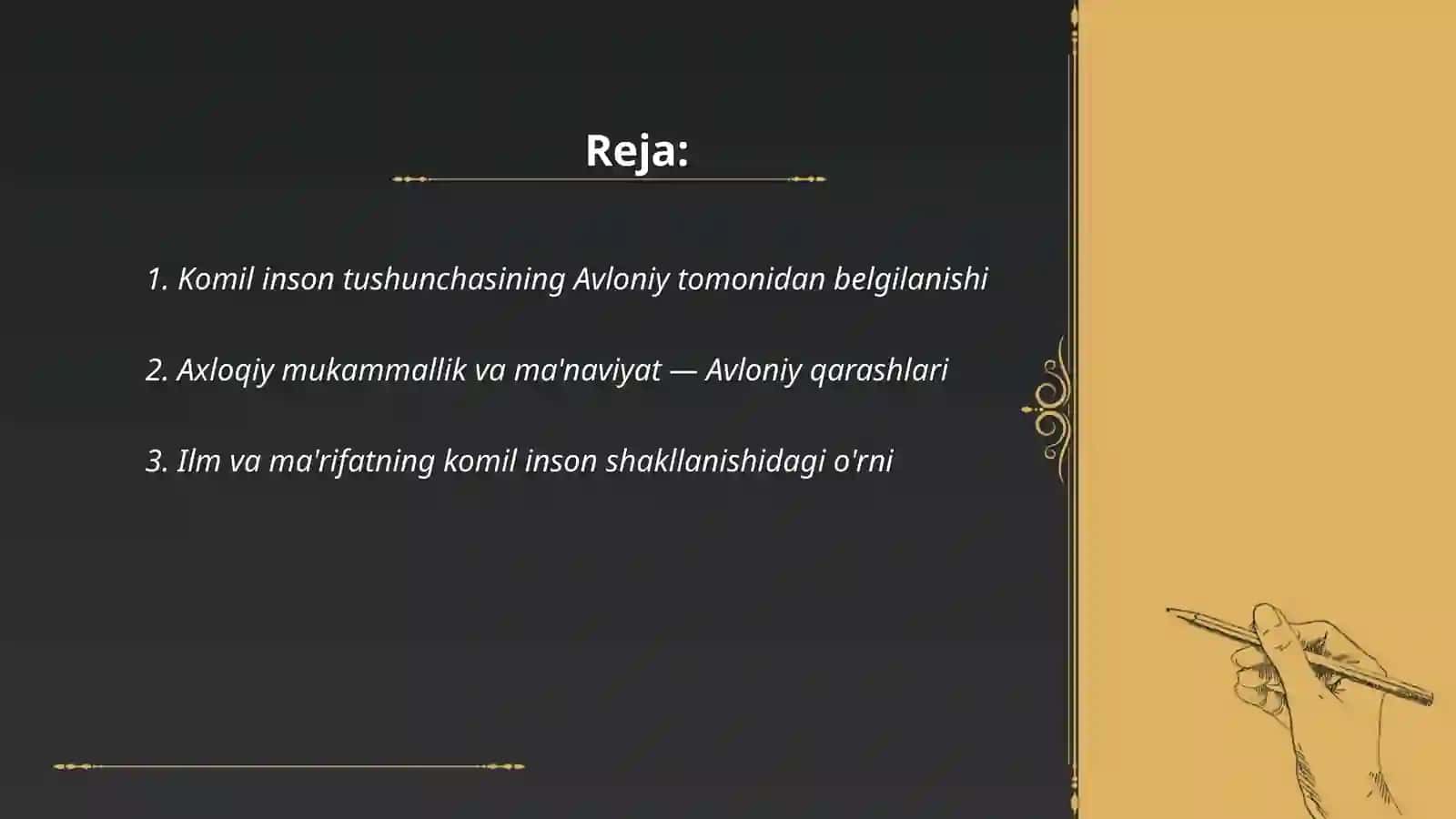 Abdulla Avloniyning komil inson haqidagi qarashlari 2