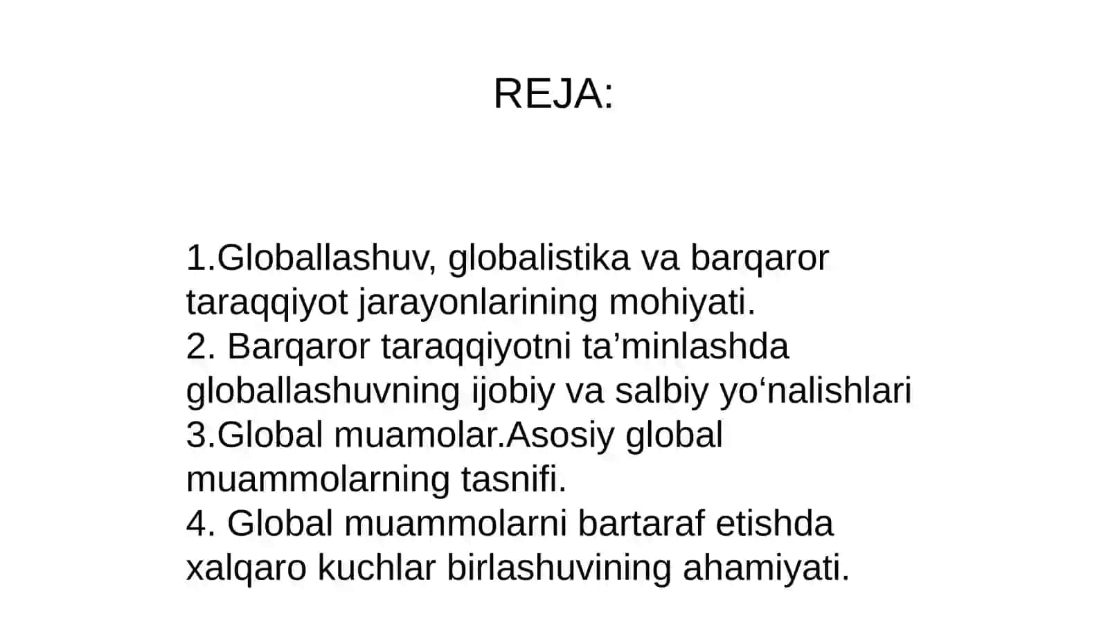 Globallashuv va barqaror taraqqiyot falsafasi 2