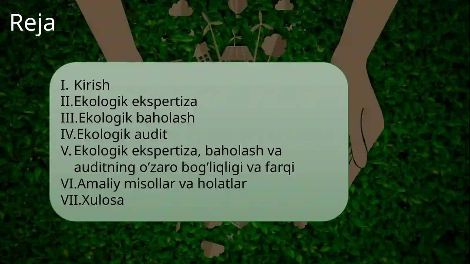 Ekologik ekspertiza, ekologik baholash va ekologik audit 2