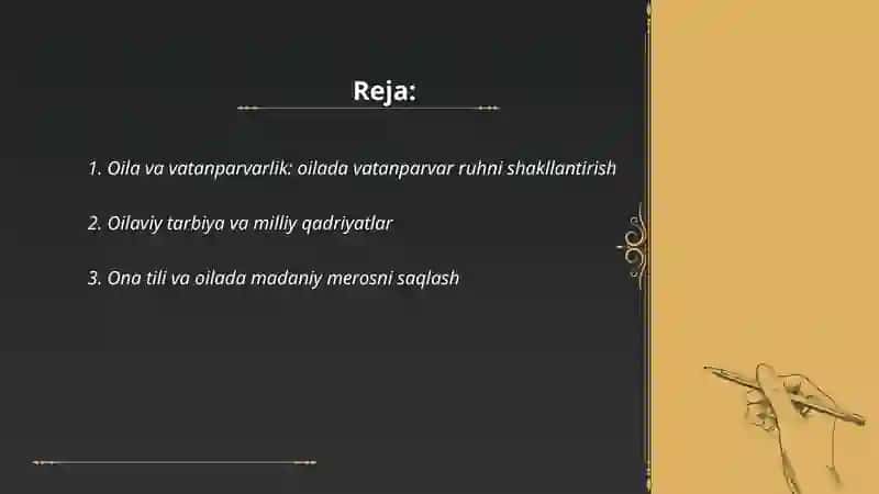 Oilada vatanparvar ruhni shakllantirish 2