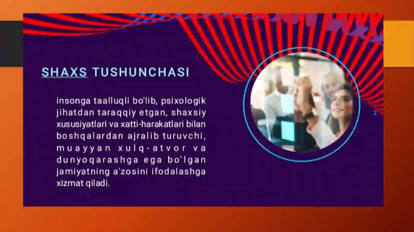 SHAXS MUAMMOLARI. XARAKTER VA MIJOZ TUSHUNCHASI 2