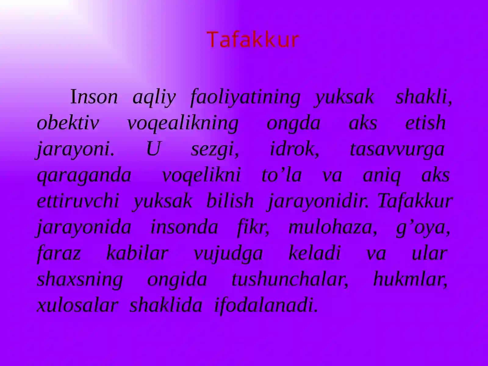 Tafakkur 2