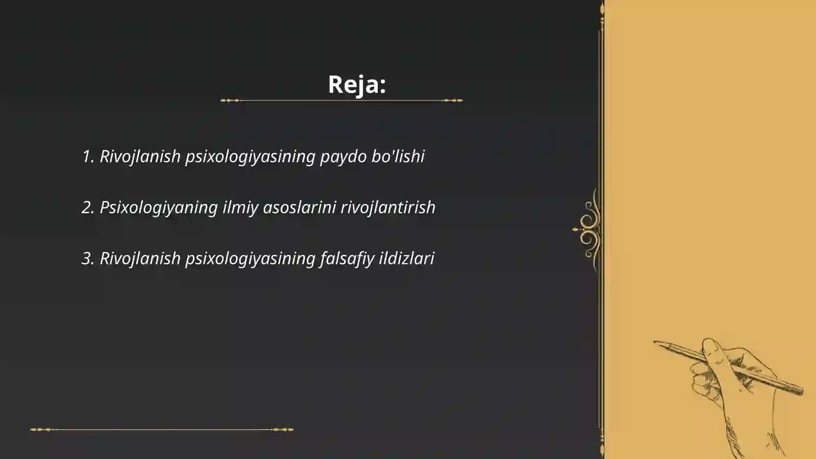 Rivojlanish psixologiyasining fan sifatida shakllanish tarixi 2