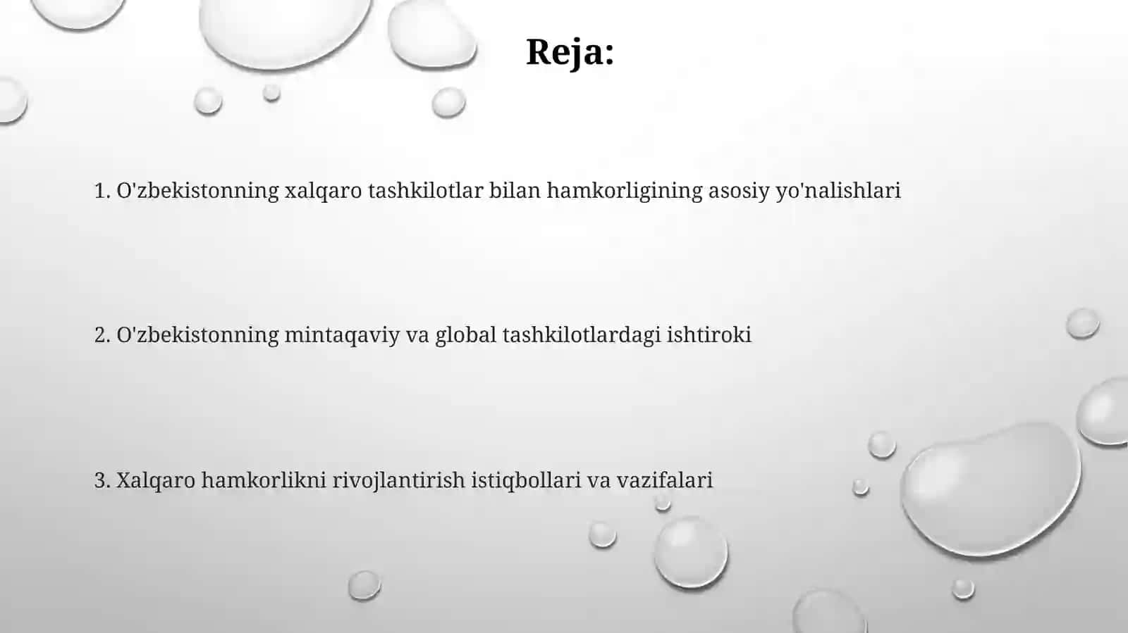 Xalqaro tashkilotlar bilan hamkorlik 2