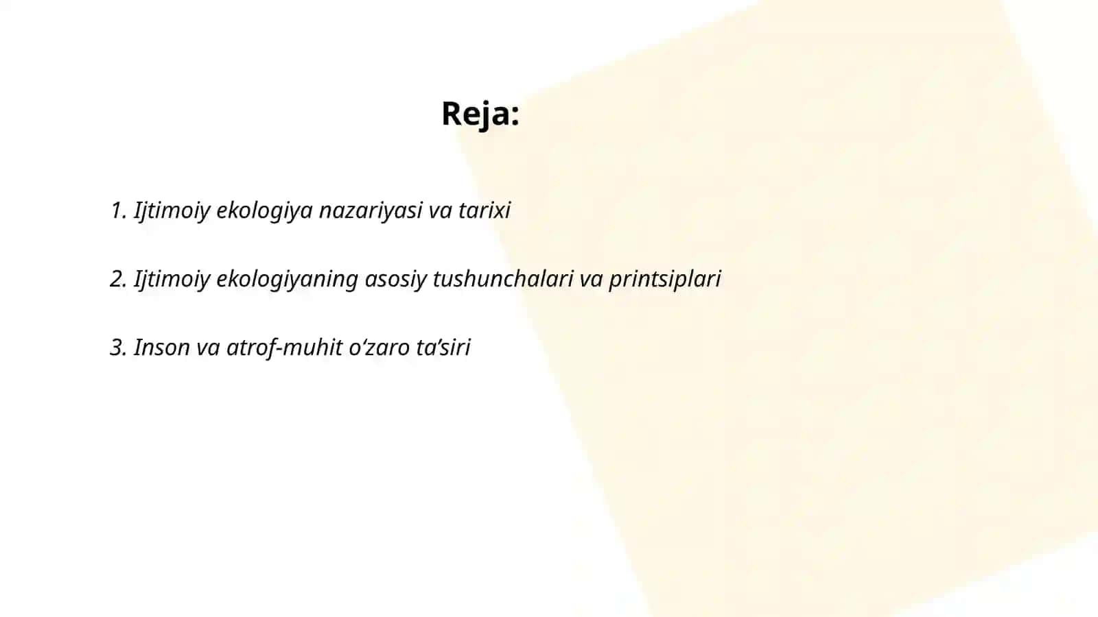 Ijtimoiy ekologiyaning asosiy tushunchalari va printsiplari 2