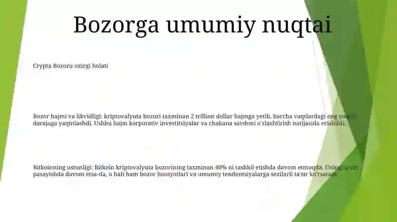 Kripta Valyuta Bozori 2