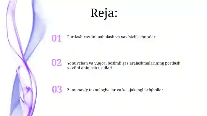 Yonilg'i va yuqori bosimli gazli aralashmalarning portlash portlash xavfini aniqlash 2