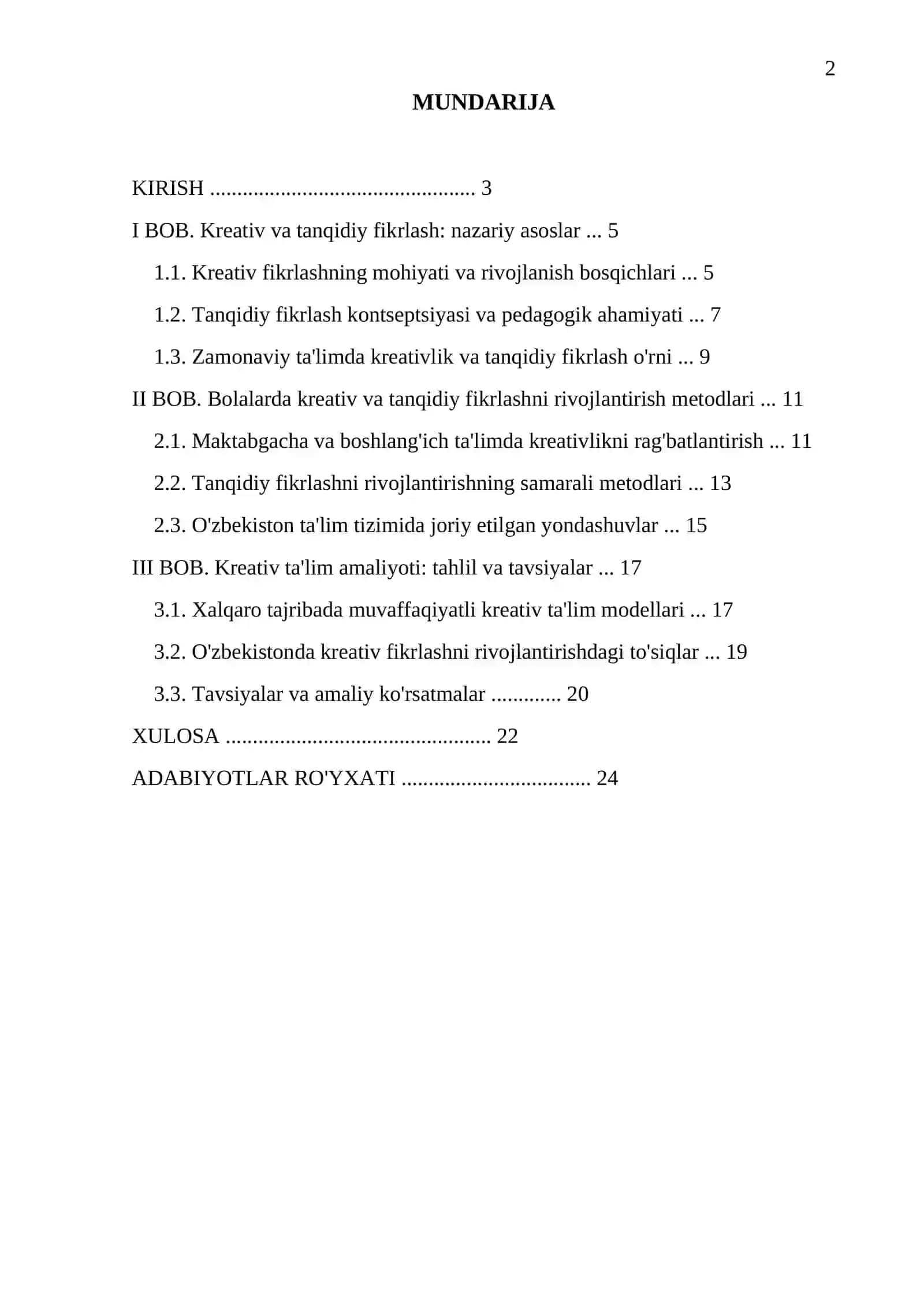 Bolalarda kreativ va tanqidiy fikrlashni rivojlantirish usullari 2