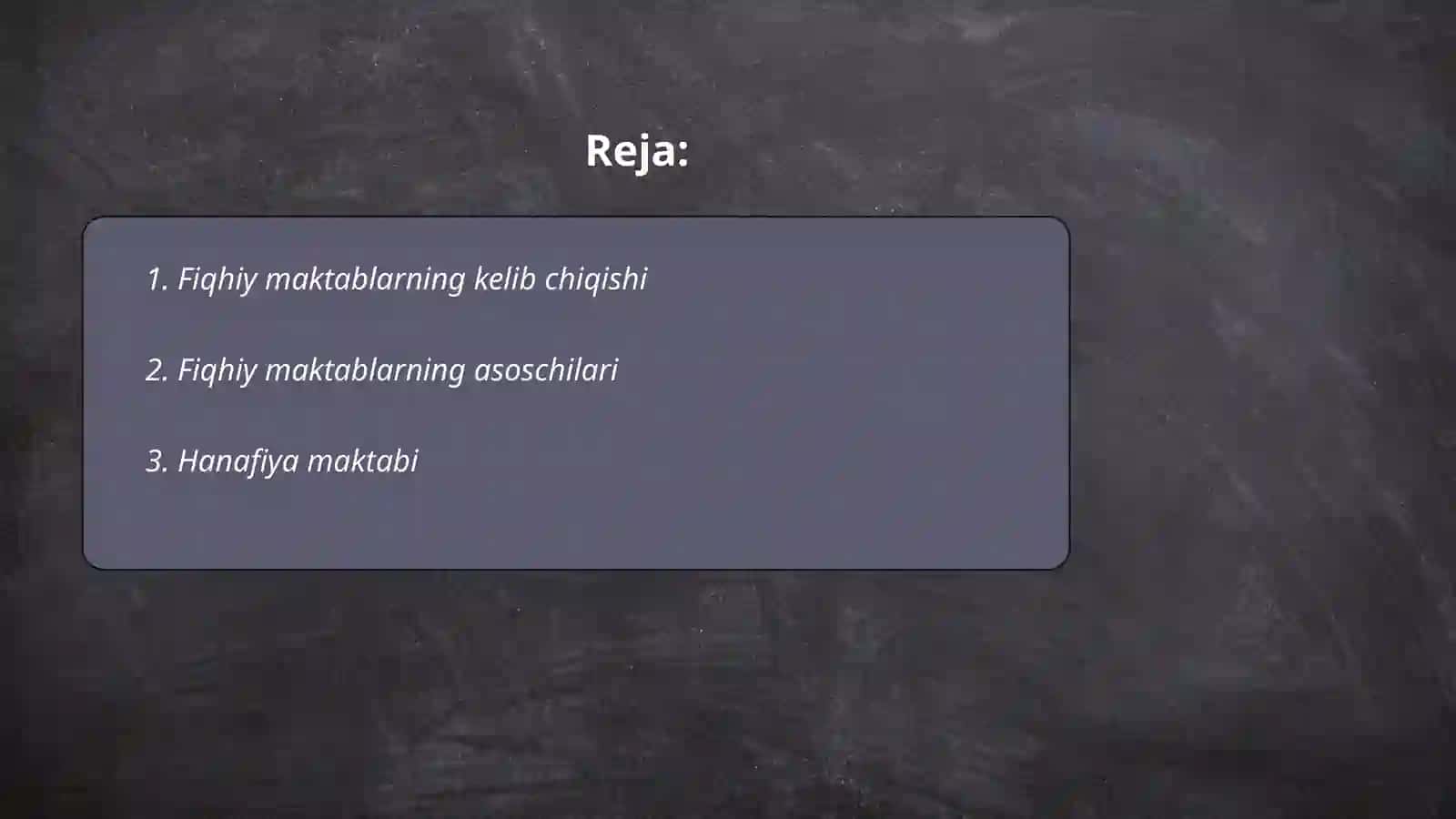 Islomning fiqhiy maktablari 2