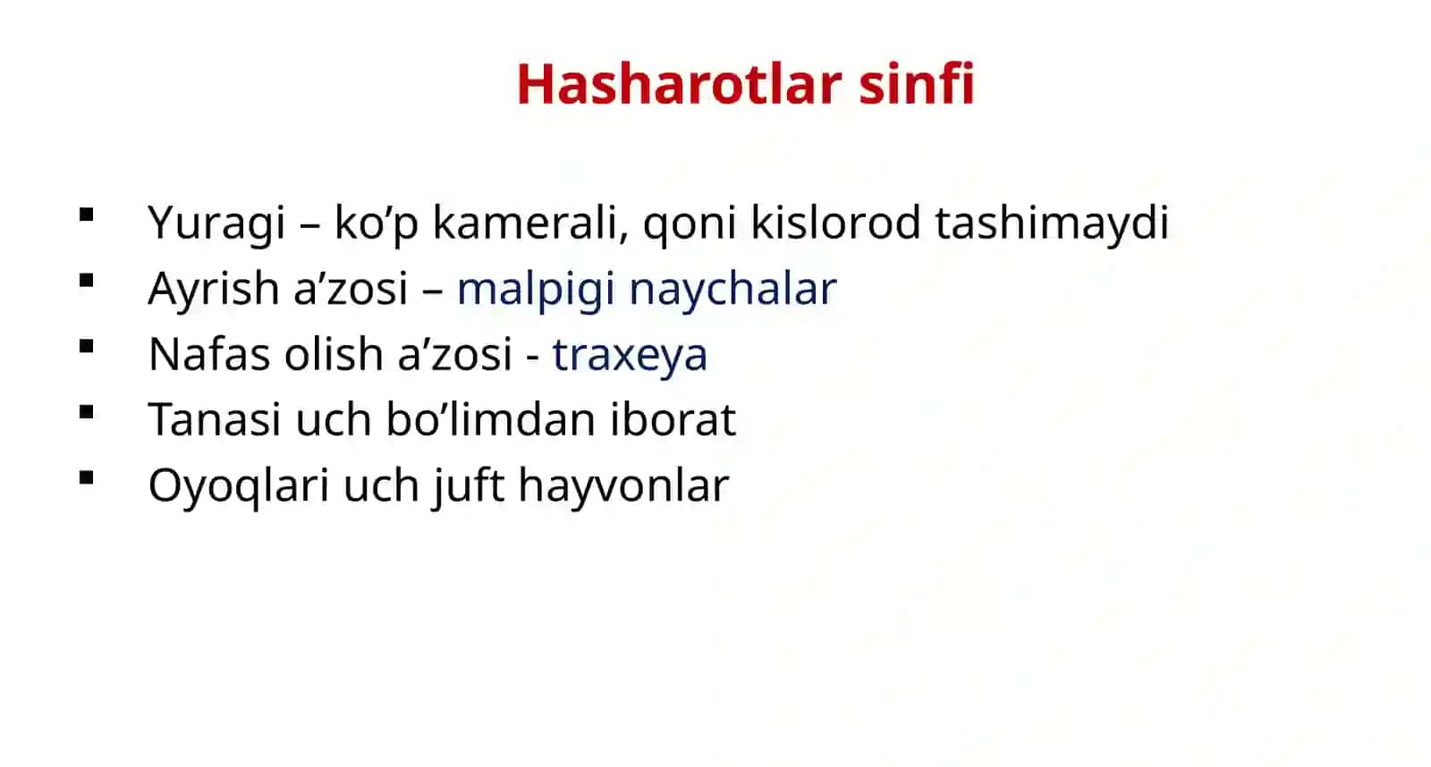 HASHAROTLAR SINFI 2