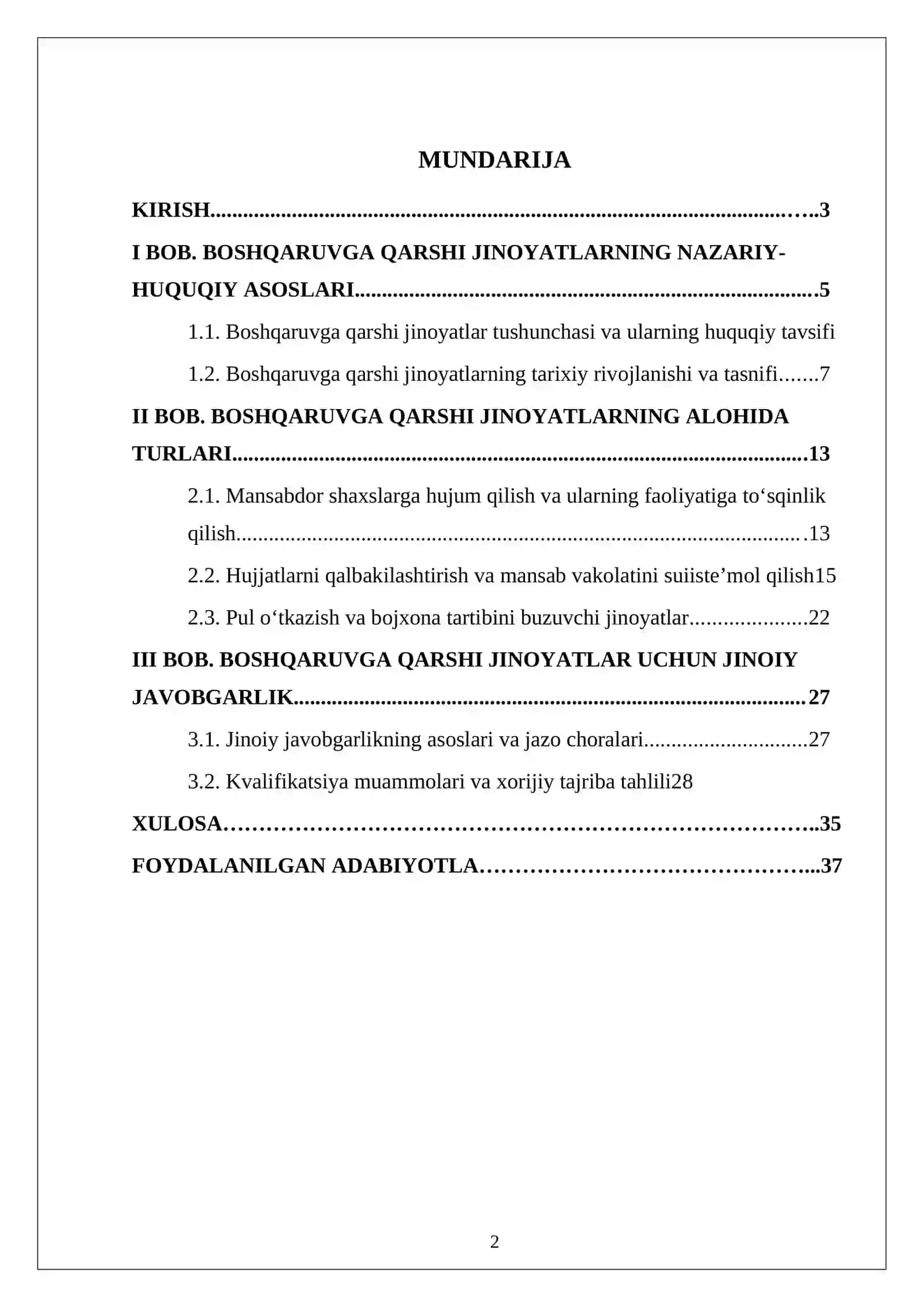 O’zbekiston qonunchiligida boshqaruvga qarshi jinoyatlar 26 2