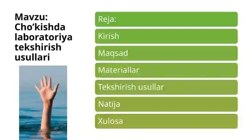 Cho’kishda laboratoriya tekshirish usullari 2