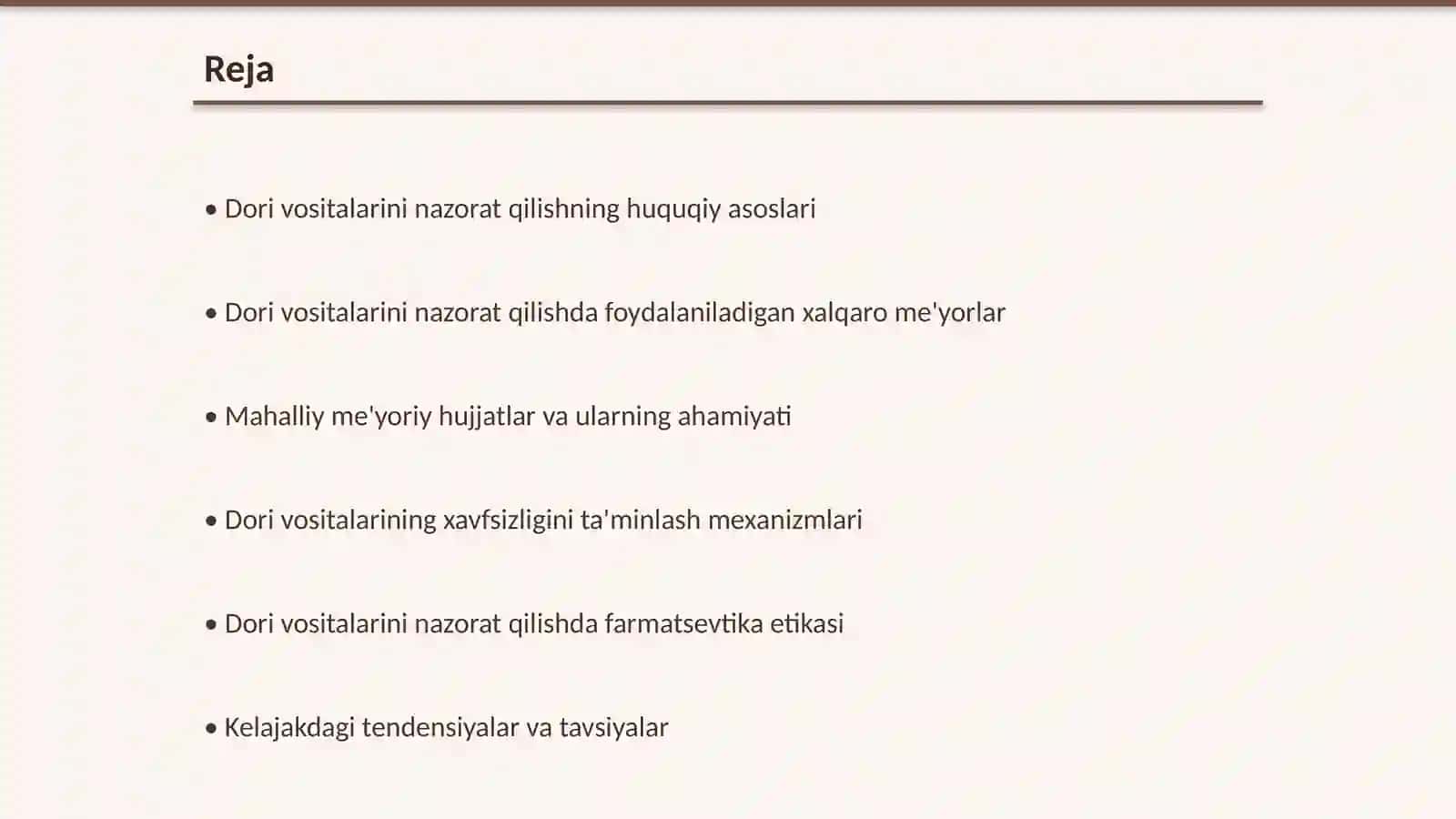 Dori vositalarini nazorat qilishda foydalaniladigan me'yoriy hujjatlar 2