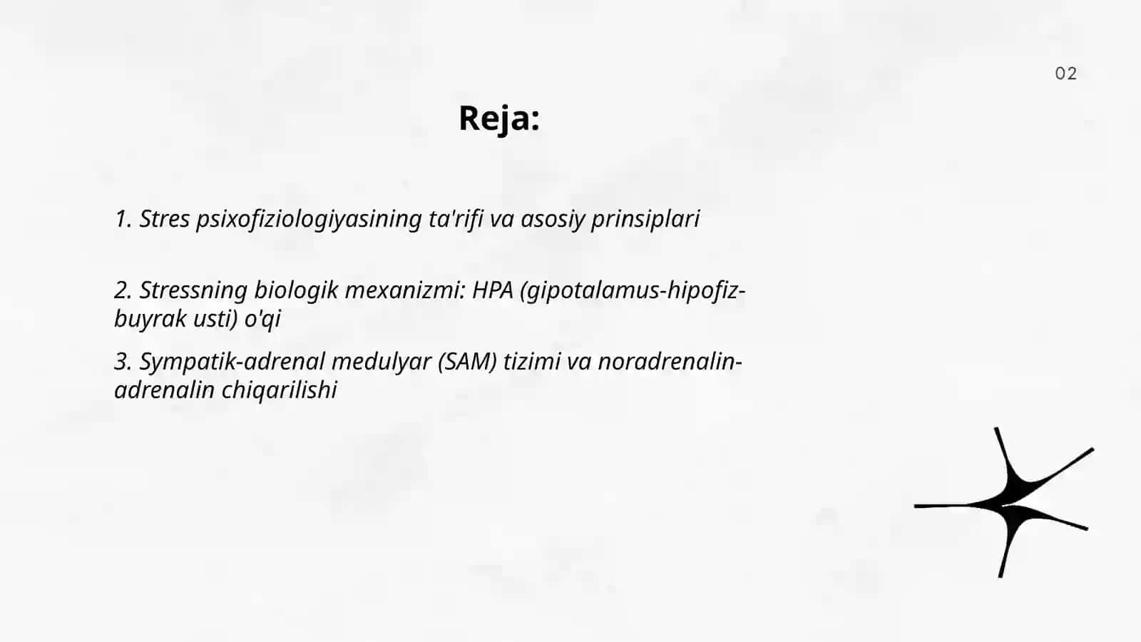 Stress psixofiziologiyasi.Stressning kelib chiqish mexanizmlari 2