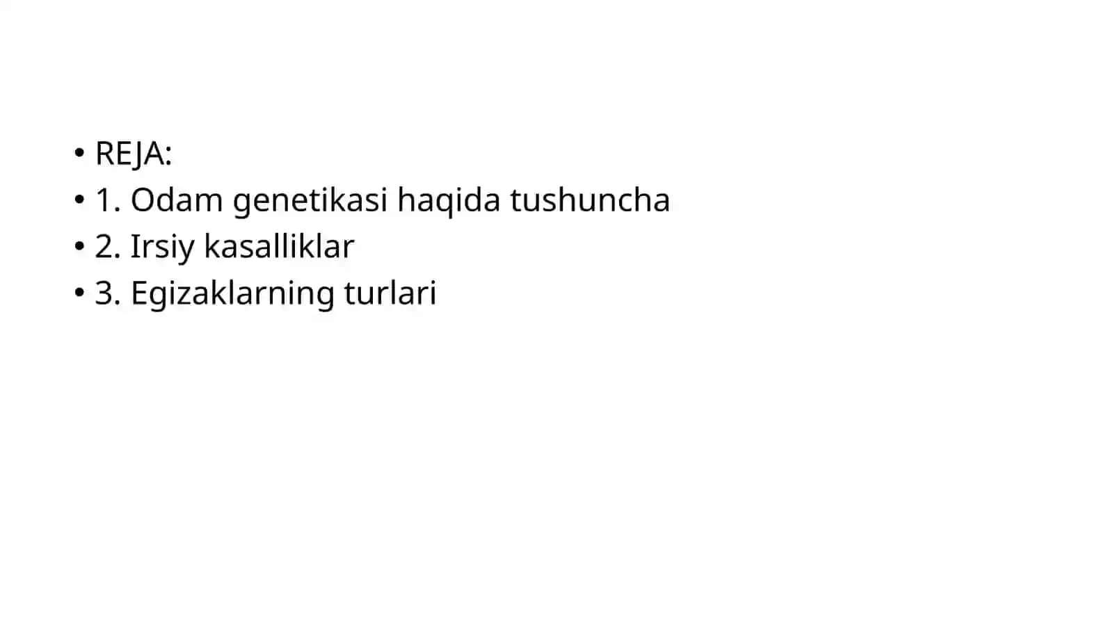 ODAM GENETIKASI METODLARI: GENEOLOGIK VA EGIZAKLAR METODI 2