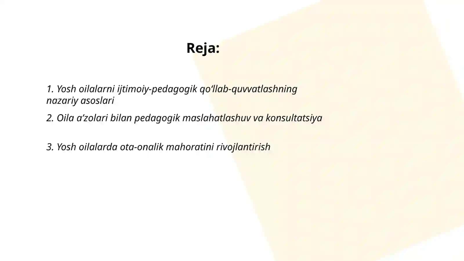 Yosh oilalarni ijtimoiy-pedagogik qoʻllab quvvatlash 2