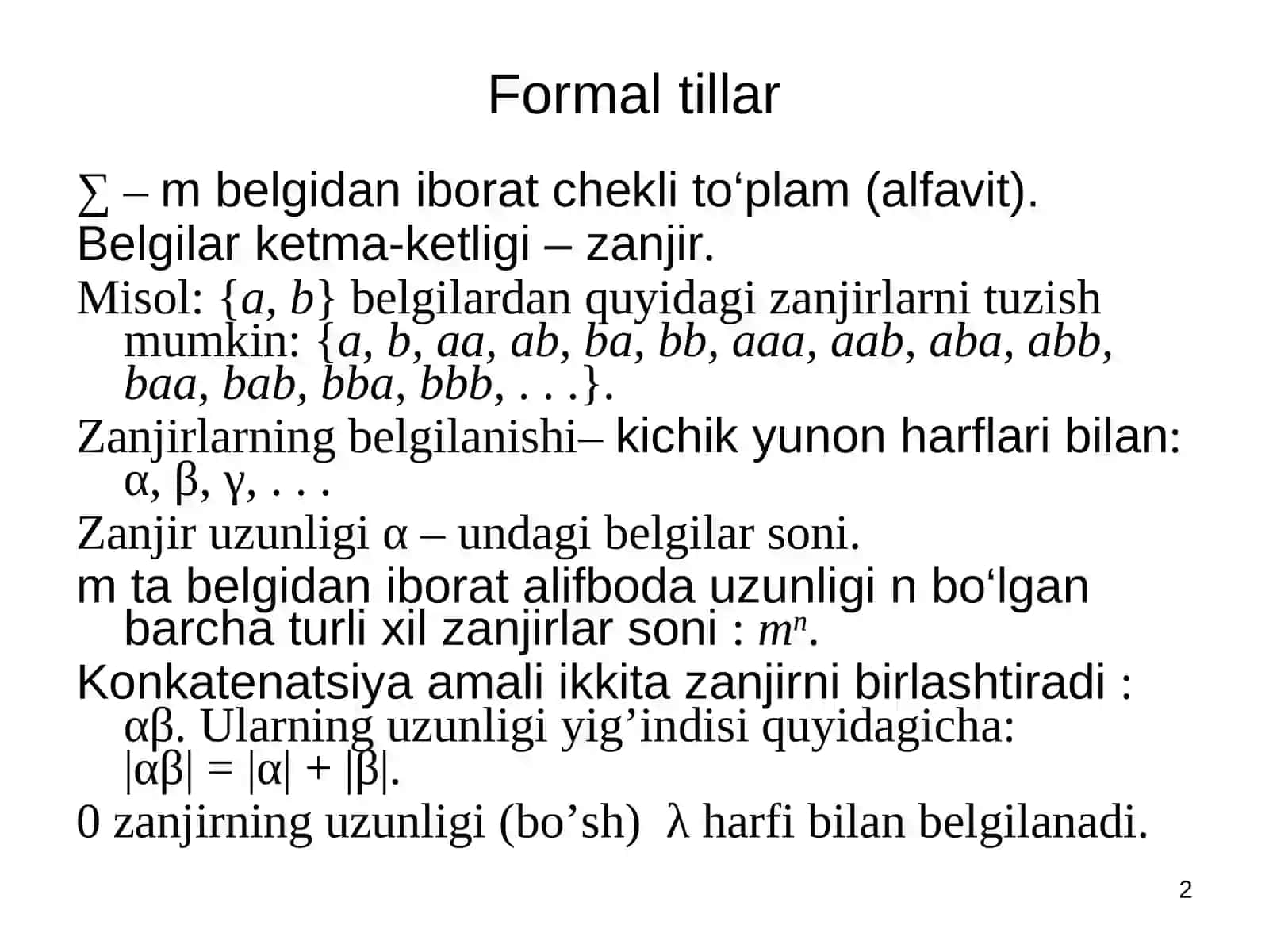Formal tillar 2