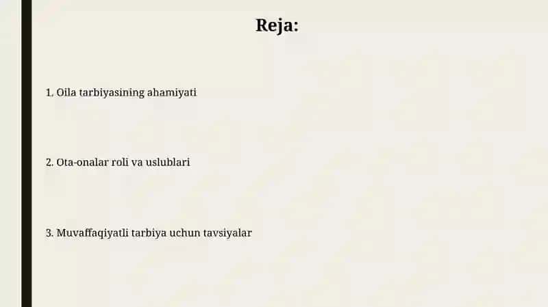 Oila tarbiyasi 2
