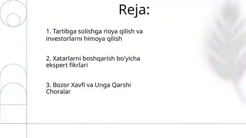 Investitsion xatarlar va ularni kamaytirish yo‘llari 2