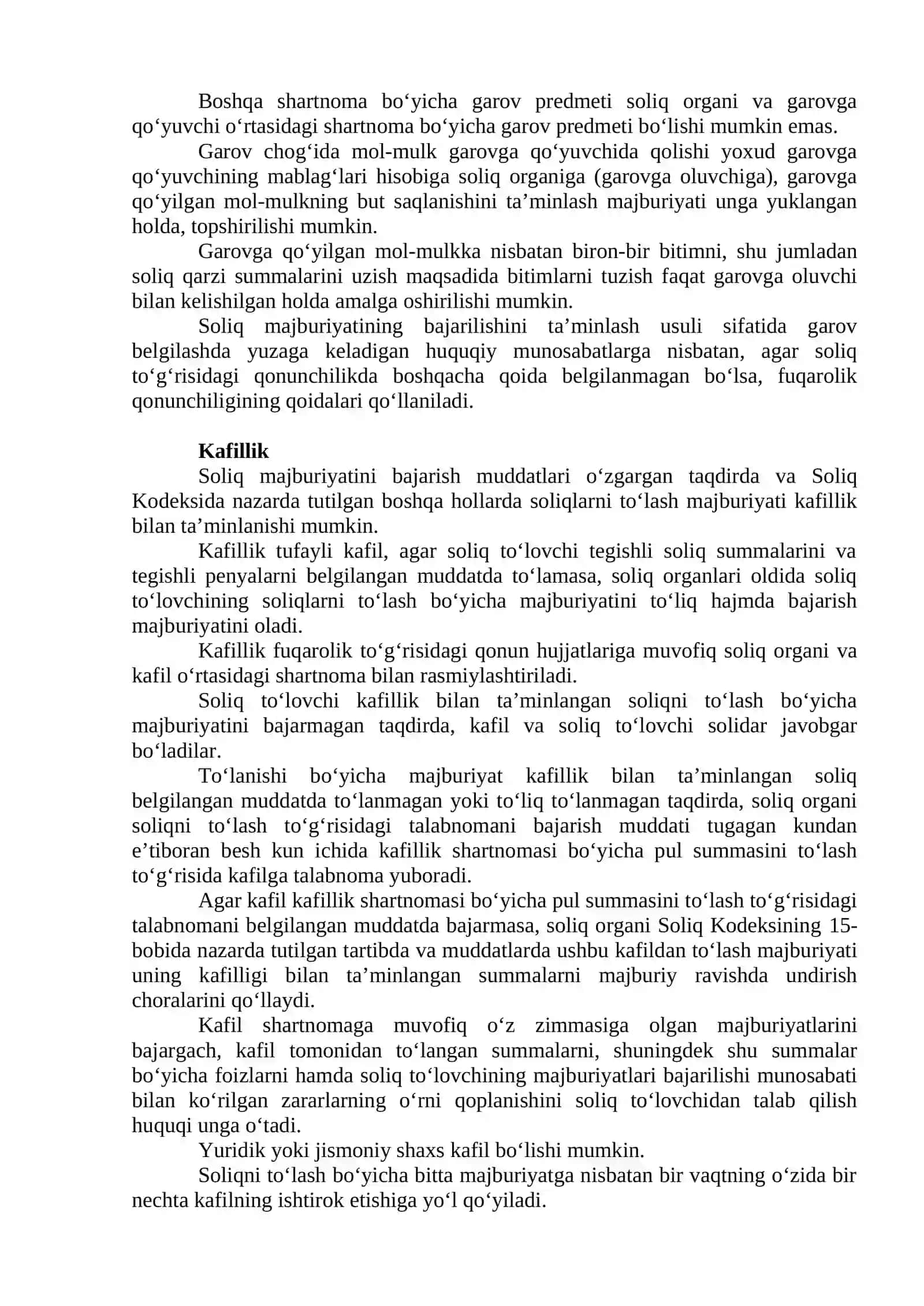 SOLIQ MAJBURIYATINING BAJARILISHINI TA’MINLASH USULLARI 2