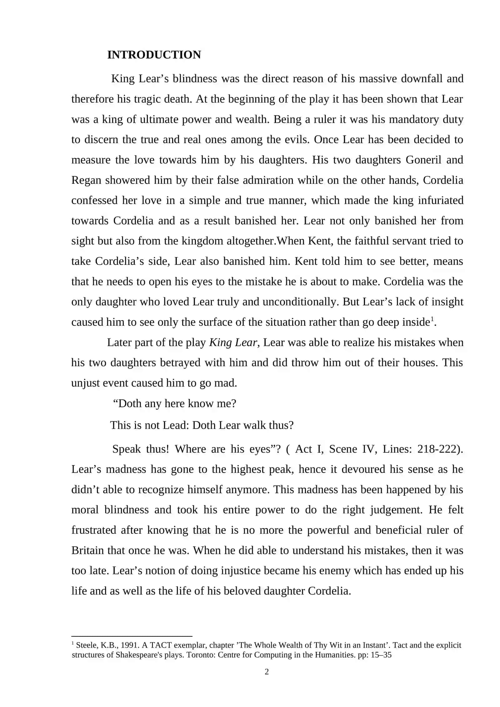 SPACE AND TIME IN THE TRAGEDY "KING LEAR" 2