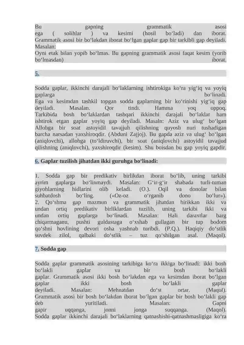 Gaplarning tuzilish jihatdan turlari 2