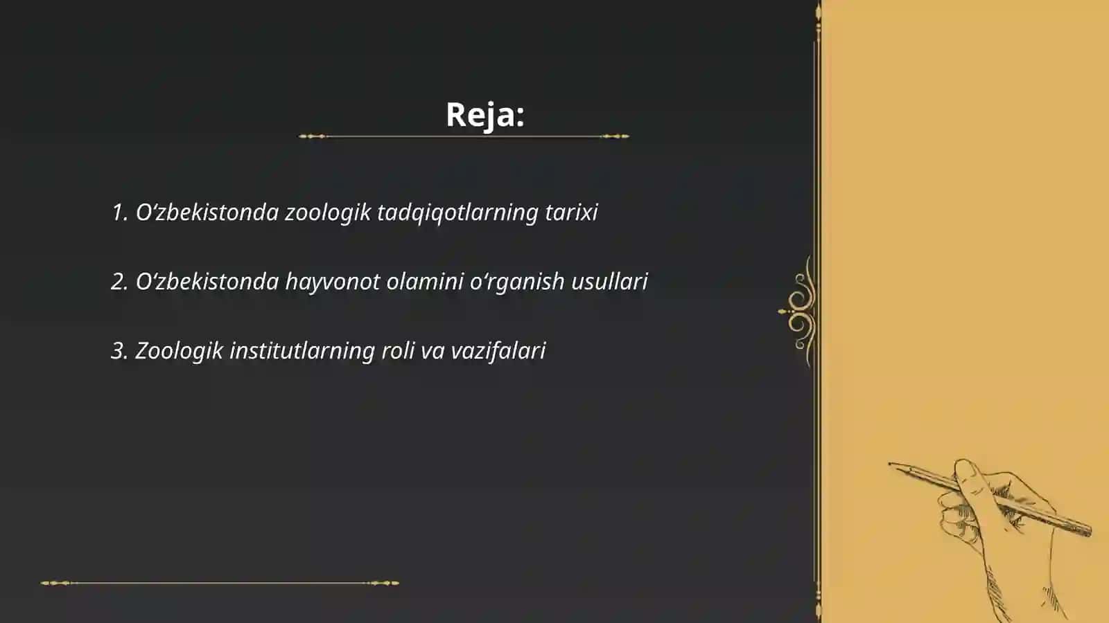 Oʻzbekistonda zoologik tadqiqotlarning rivojlanishi 2