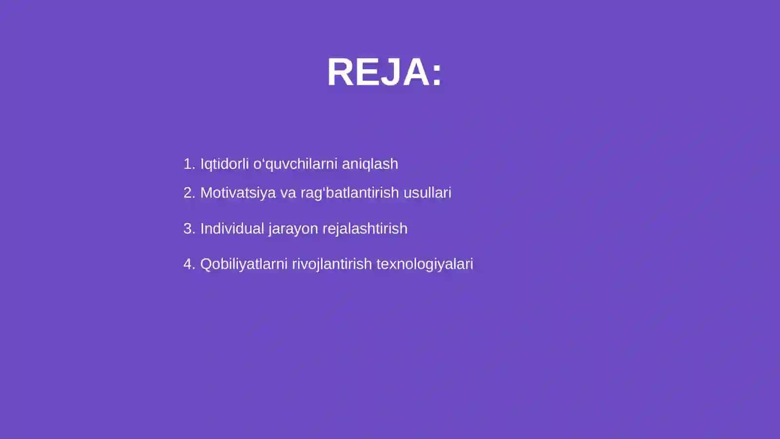 Iqtidorli o‘quvchilarni o‘qitish 2