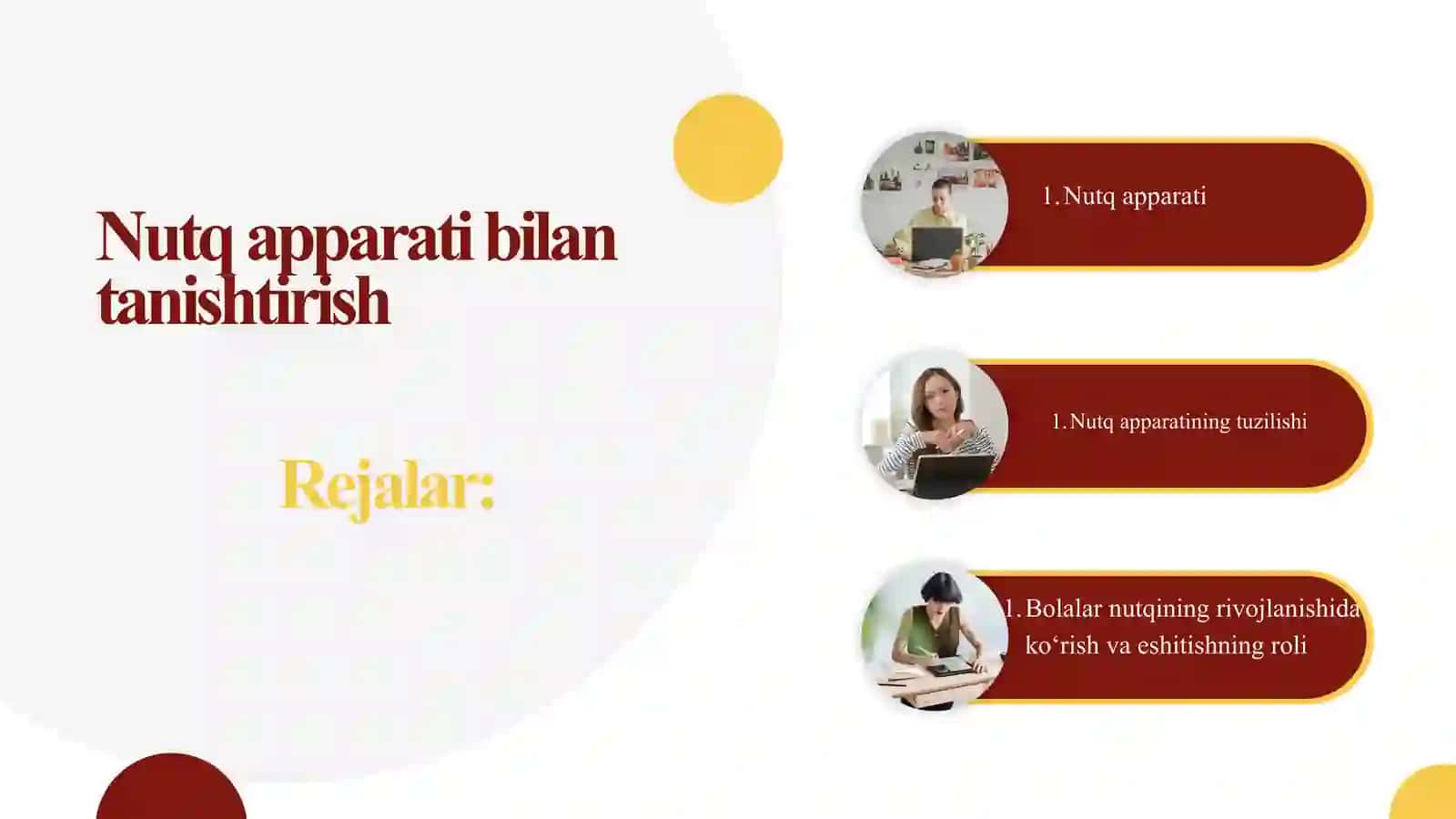 NUTQ APPARATI BILAN TANISHTIRISH 2
