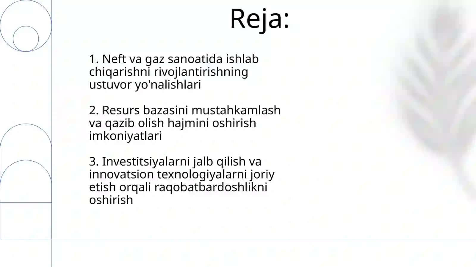 Neft va gaz sanoati korxonalarida ishlab chiqarishni rivojlantirish yoʻnalishlari 2