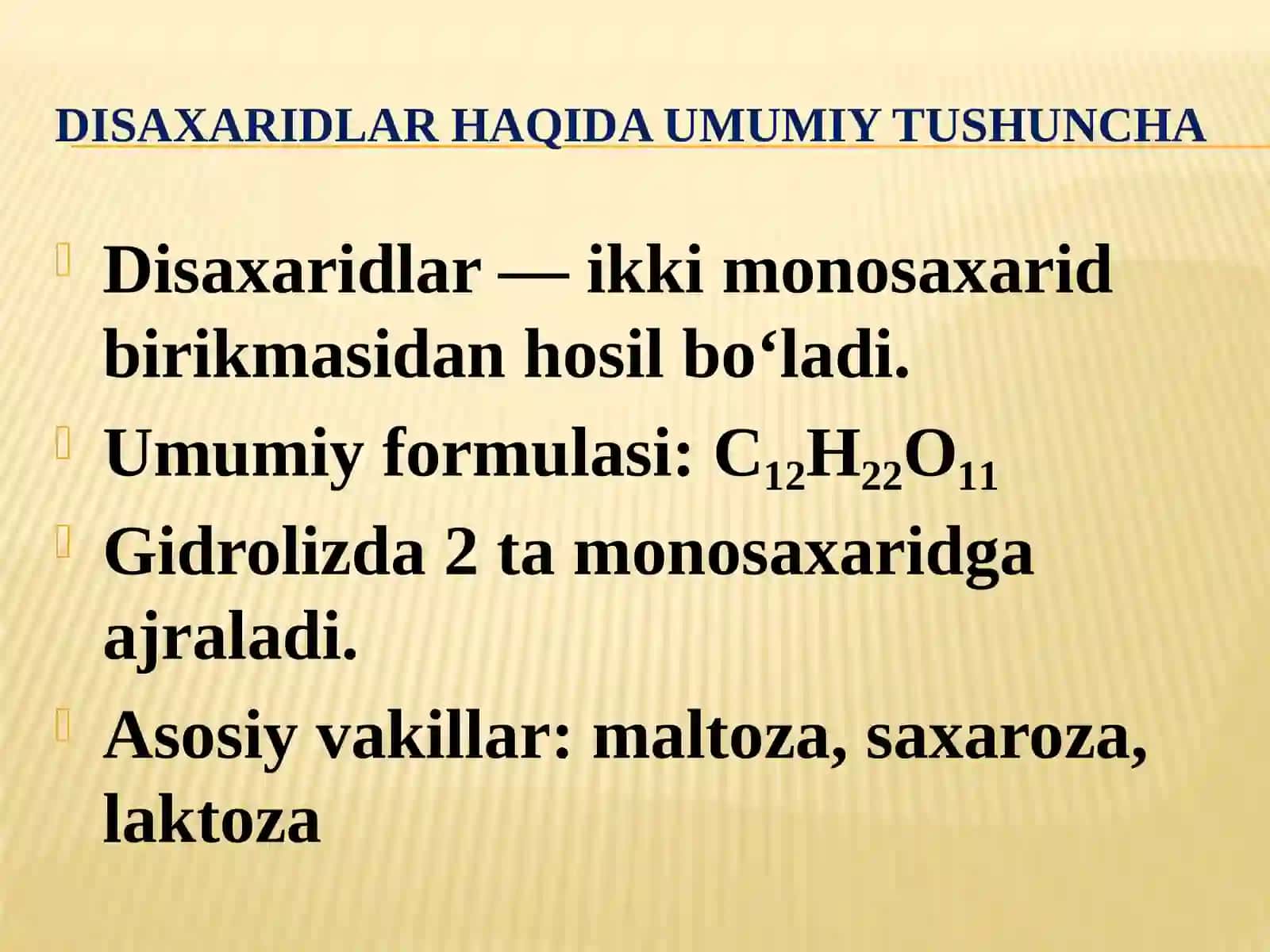 Disaxaridlar: Maltoza va Saxaroza 2