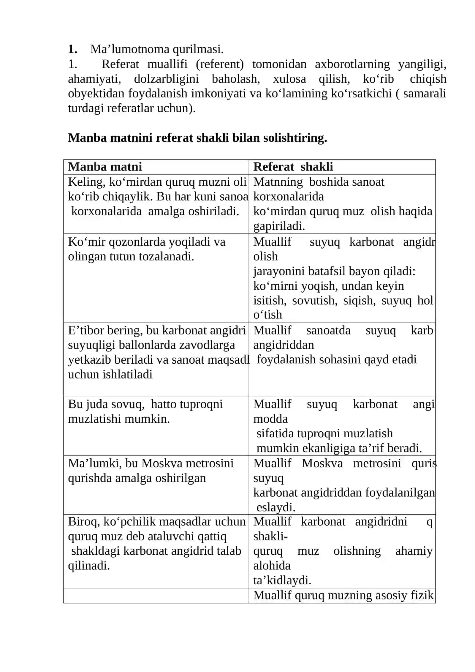 13-mavzu. Referat. Referat turlari Nazariy ma’lumot 2