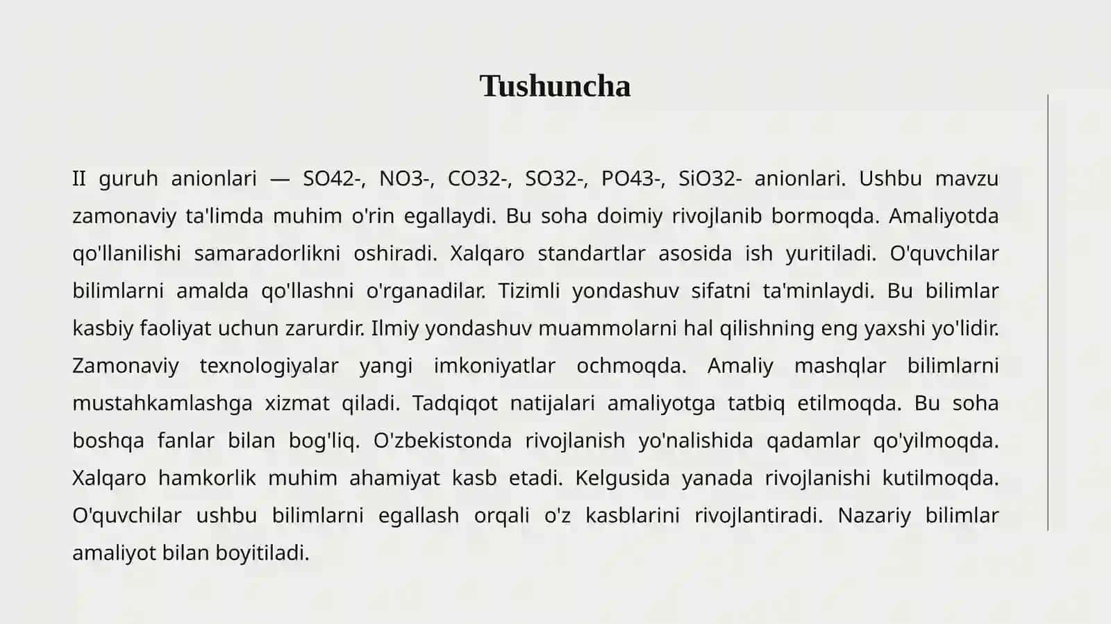 II GURUH ANIONLARI 2