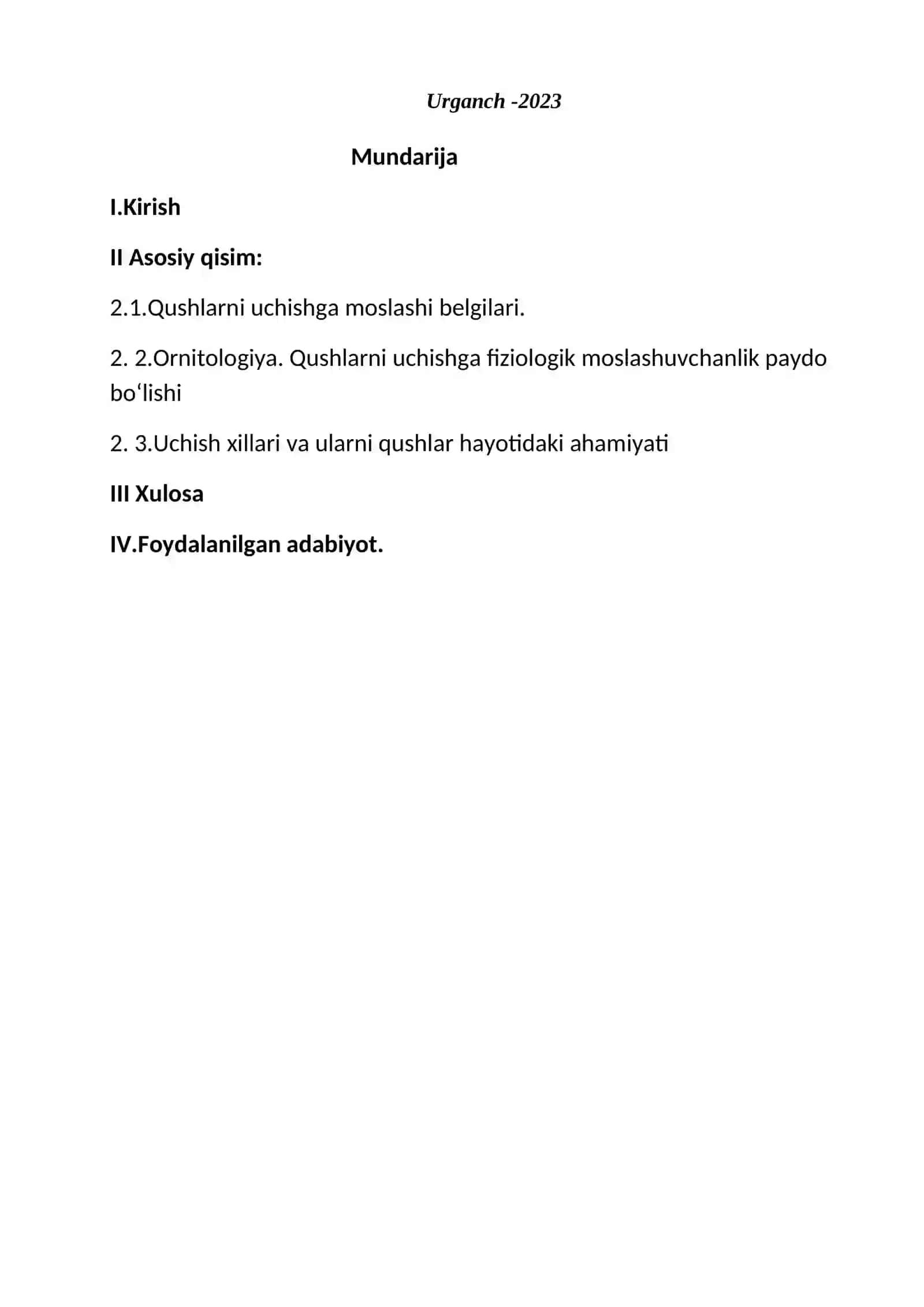 Qushlaraning uchishga moslanish xusuyatlari va uchish xillari 2