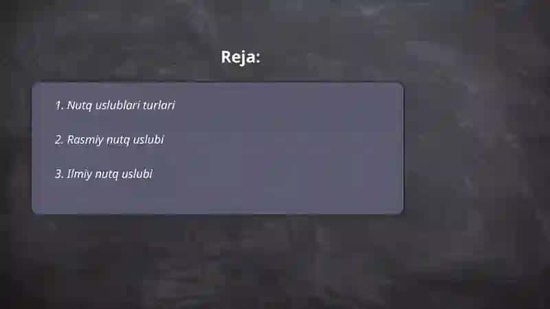 Nutq uslunlari matn 2