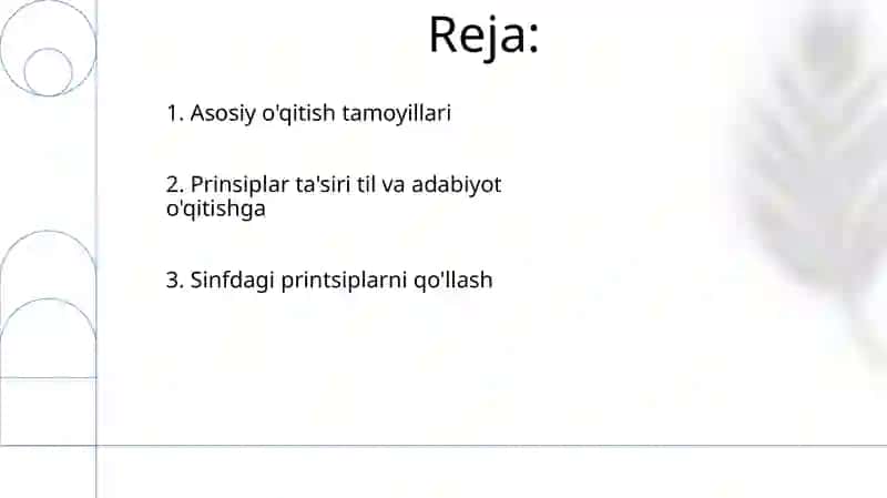 Ta’lim tamoyillari. Ta’lim tamoyillarining o‘qitish jarayonidagi o‘rni 2