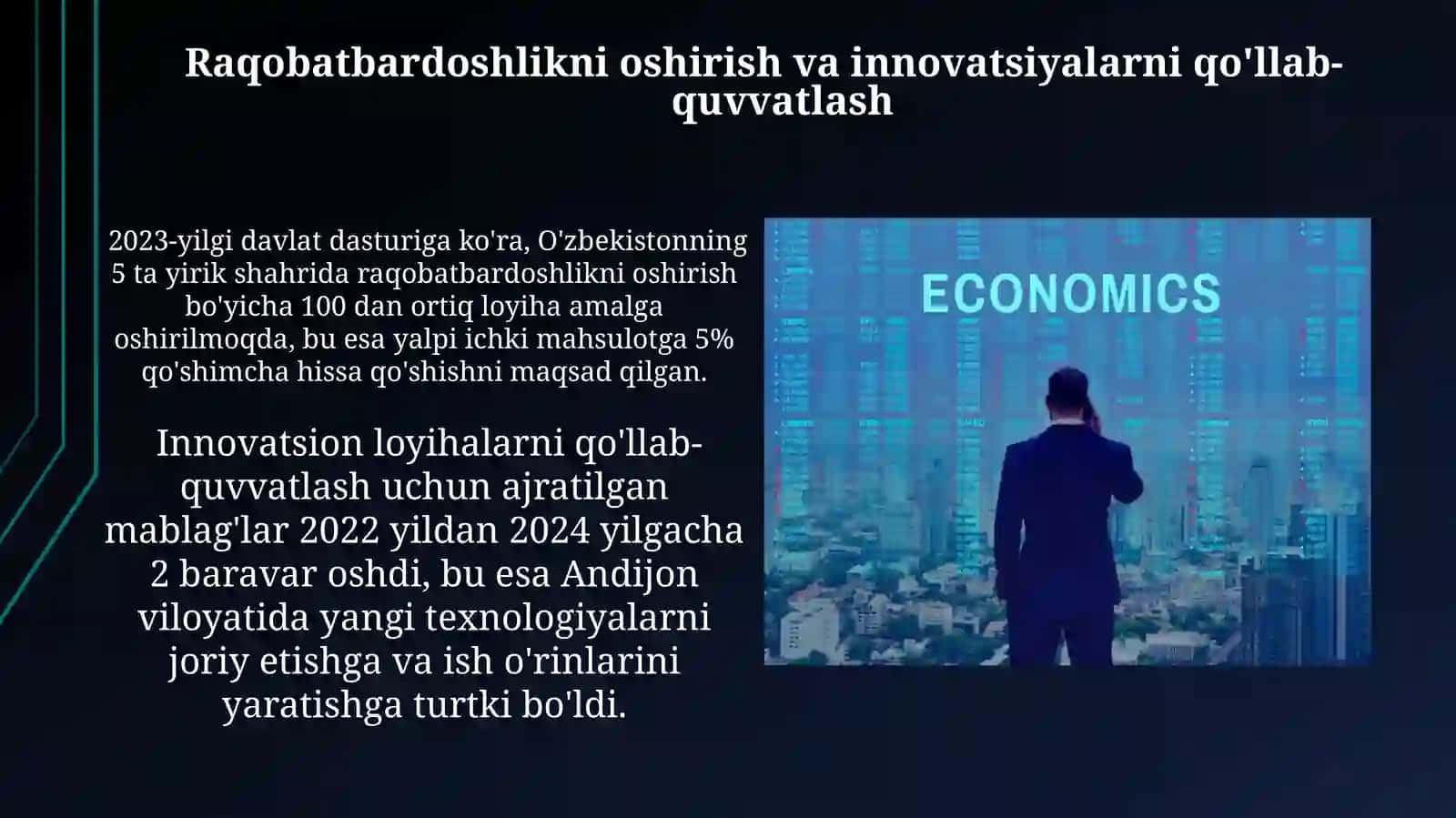 Davlatning iqtisodiy siyosatining asosiy yo'nalishlari 2