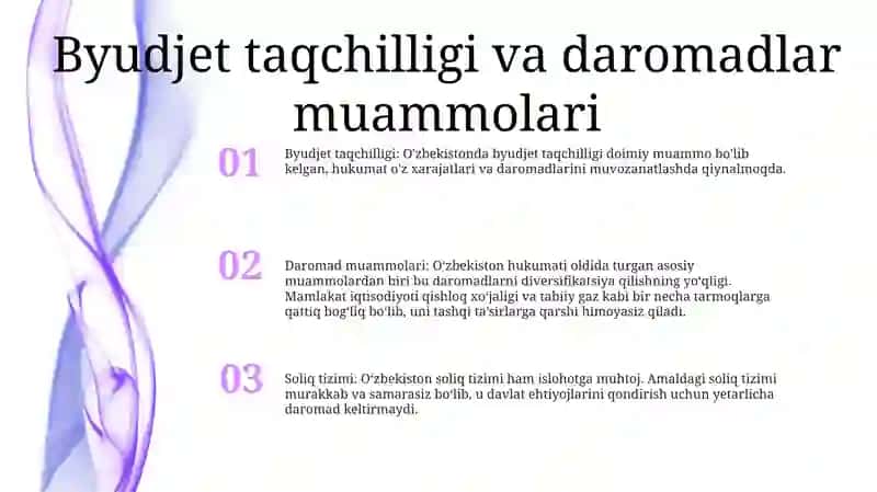Byudjet Va Soliq Tizimini Takomillashtirishning Dolzarb Masalalari 2