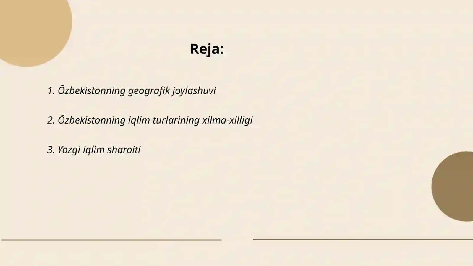 Õzbekiston iqlimi 2