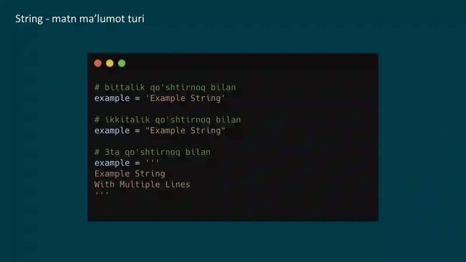 Python-String va uning metodlari 2