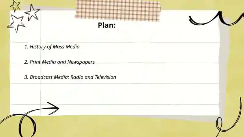 Plan: History of Mass Media 2